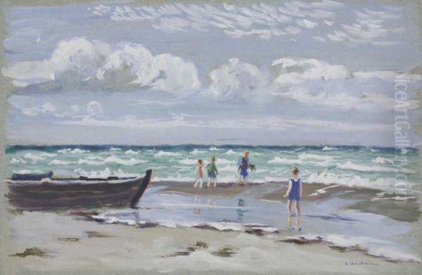 Kinder Am Strand Von Hiddensee - view 1