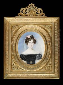 Jeune Fille A La Coiffe De Roses
