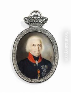 Ferdinand Iv (1751-1825), King Of Naples And The Two-sicilies, In Blue Coat With Red Collar, Wearing The Breast-star Of The Royal Neapolitan Order Of St. Januarius