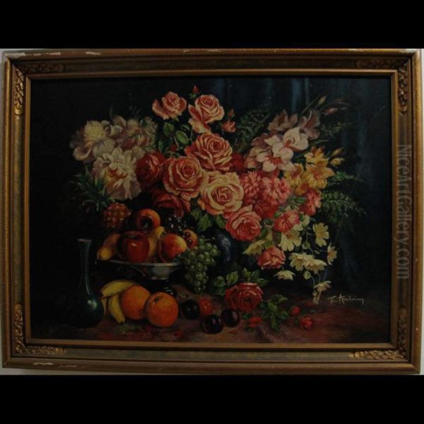 Still Life - Fruit And Flowers - view 1
