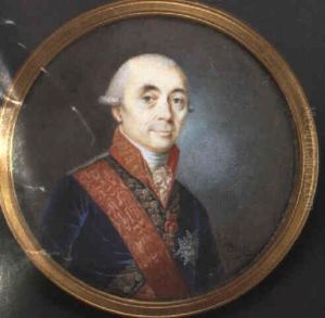 Sir John Acton, 7th Bt. by Nicolas-Francois Dun