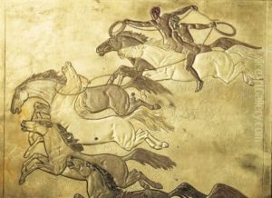La Conquete Du Cheval by Jean Dunand