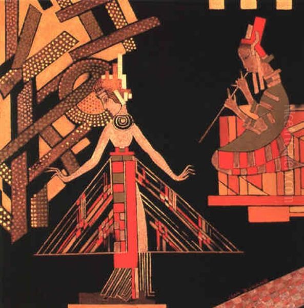Danseuse Orientale Et Musicienne - view 1