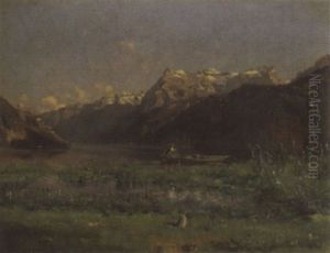 Blick Von Brunnen Auf Den Urirotstock by Jean-Marc Dunant-Vallier