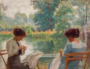 In The Garden Of The Hotel Chevillon, Grez
