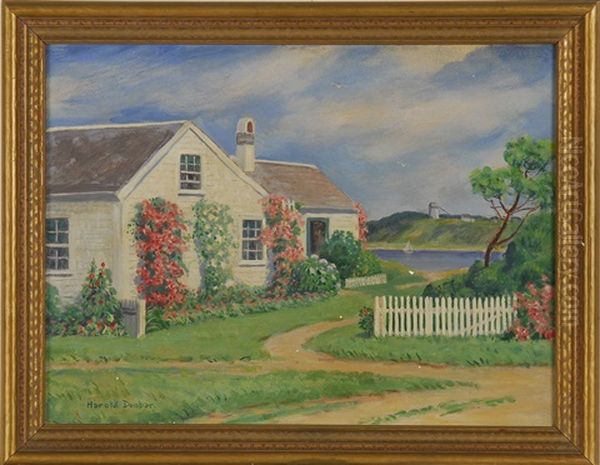 Cottage On Mill Pond, Chatham, With Distant Windmill - view 1