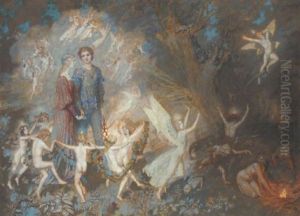 Yorinda And Yoringel In The Witch's Wood by John Duncan