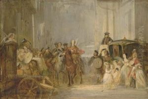 The Entrance Of Prince Charles Edward Stuart To Edinburgh (sketch)