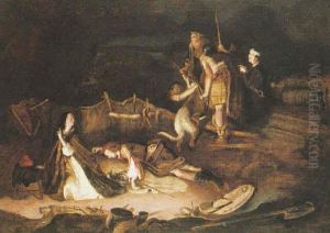 Prince Charles Edward, Asleep In One Of His Hiding Places After The Battle Of Culloden