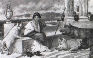 Circe And The Swine by Walter Duncan