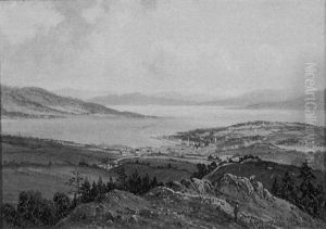 The Clyde Rothesay From Barone Hill by Albert Dunington