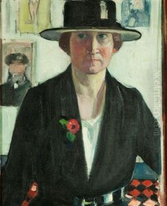 Self-portrait by Helena Adele Dunlap