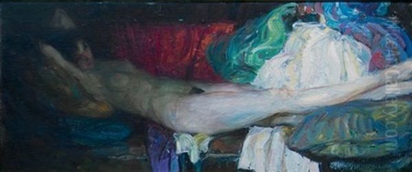 Reclining Nude In Light And Shadow - view 1