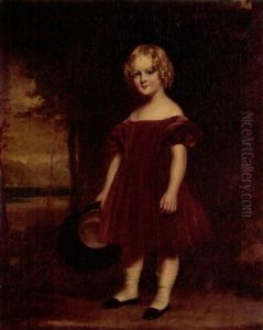 Portrait Of A Girl In A Red Dress, Holding A Hat, The Clyde Beyond
