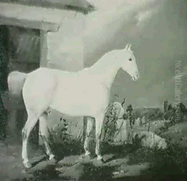 A Grey Hunter In A Landscape - view 1