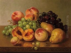 Still Life With Peaches, Pears And Grapes by Robert Spear Dunning