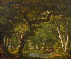 Pique-nique Dans Un Sous-bois