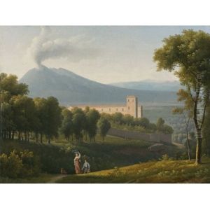 Landscape With Vesuvius In The Distance