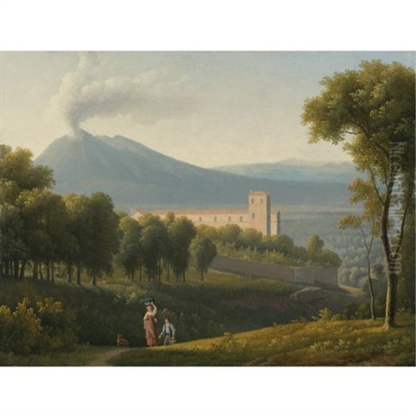 Landscape With Mount Vesuvius - view 1
