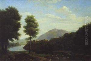 Paysage Classique De La Campagne Romaine by Alexandre Hyacinthe Dunouy