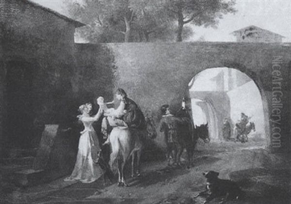 Le Depart Du Jeune Couple - view 1