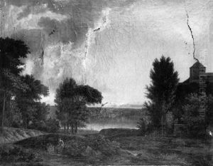 Paysage Classique Pres D'un Lac