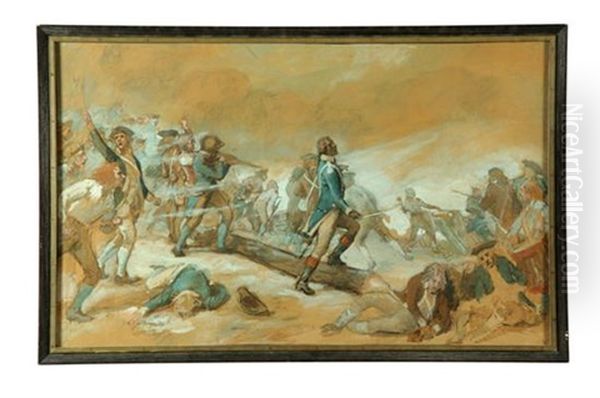 Defense Of Fort Washington, 1776 (sketch) - view 1