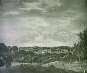 A View Of Dedham Vale by John IV Dunthorne