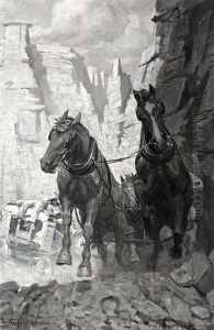Holdup In The Canyon by William Herbert Dunton
