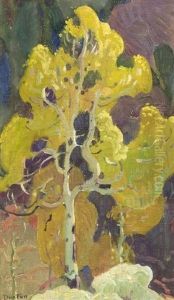 Decorative Landscape, Aspen No. 2 by William Herbert Dunton