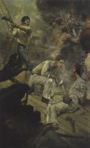 A Raging Shipboard Battle