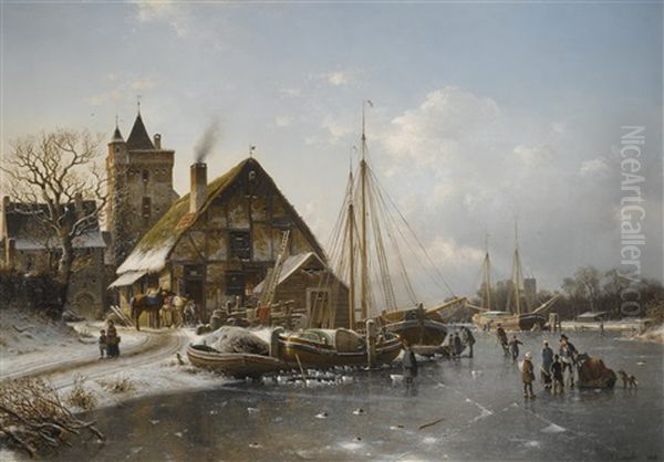Winter On The Rhine - view 1