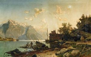 Sommertag Im Fjord by Johannes Bartolomaus Duntze