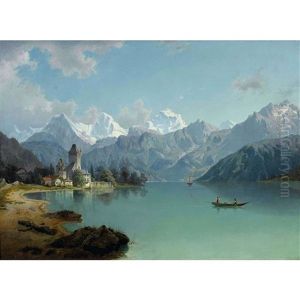 Thunerseelandschaft Mit Schloss Oberhofen Thunerseelandschaft Mit Schloss Oberhofen