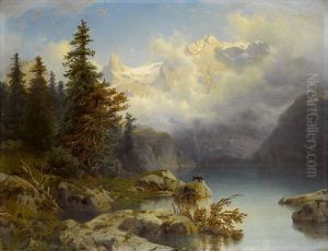 Bergsee In Den Alpen