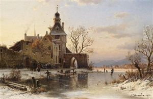 Sonniger Wintertag by Johannes Bartolomaus Duntze