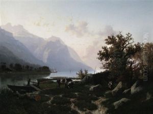 Sommernachmittag An Den Ufern Eines Fjordes