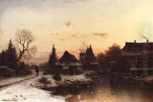 Norddeutsche Winterlandschaft - view 1