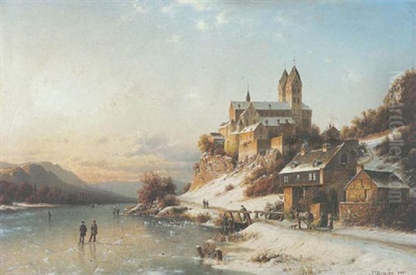 Winternachmittag, Kloster An Der Lahn - view 1