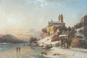 Winternachmittag, Kloster An Der Lahn