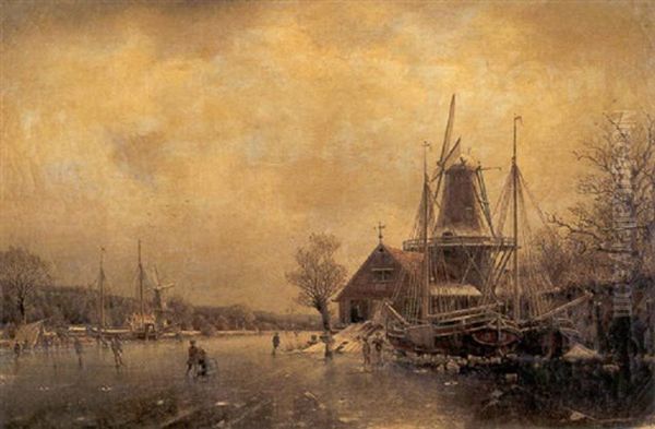 Frozen River Landscape - view 1