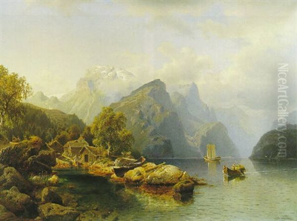 Norwegische Fjord-landschaft - view 1