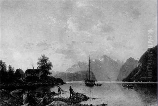 Norwegische Fjordlandschaft - view 1