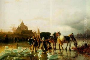 The Ice Cutters by Johannes Bartolomaus Duntze