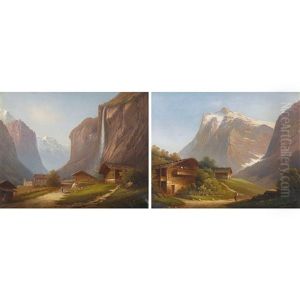 Ansichten Vom Berner Oberland. Gegenstucke by Alfred Duenz
