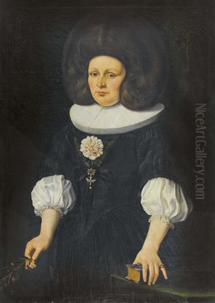 Portrat Einer 37-jahrigen Dame Mit Nelke - view 1