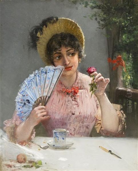 Woman With Fan - view 1