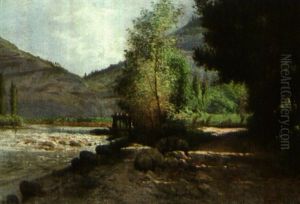 Le Saleve, Geneve by Edmond Louis Dupain