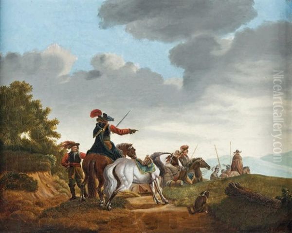 Halte De Soldats Dans Les Dunes - view 1