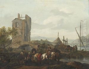Le Bivouac by Claude Michel Hamon Duplessis